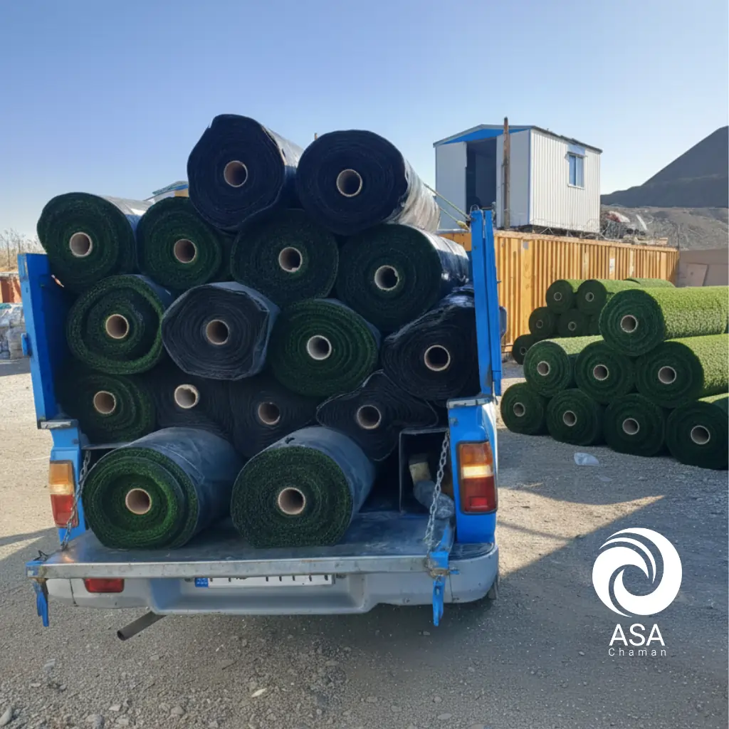 نمون اجرای چمن مصنوعی