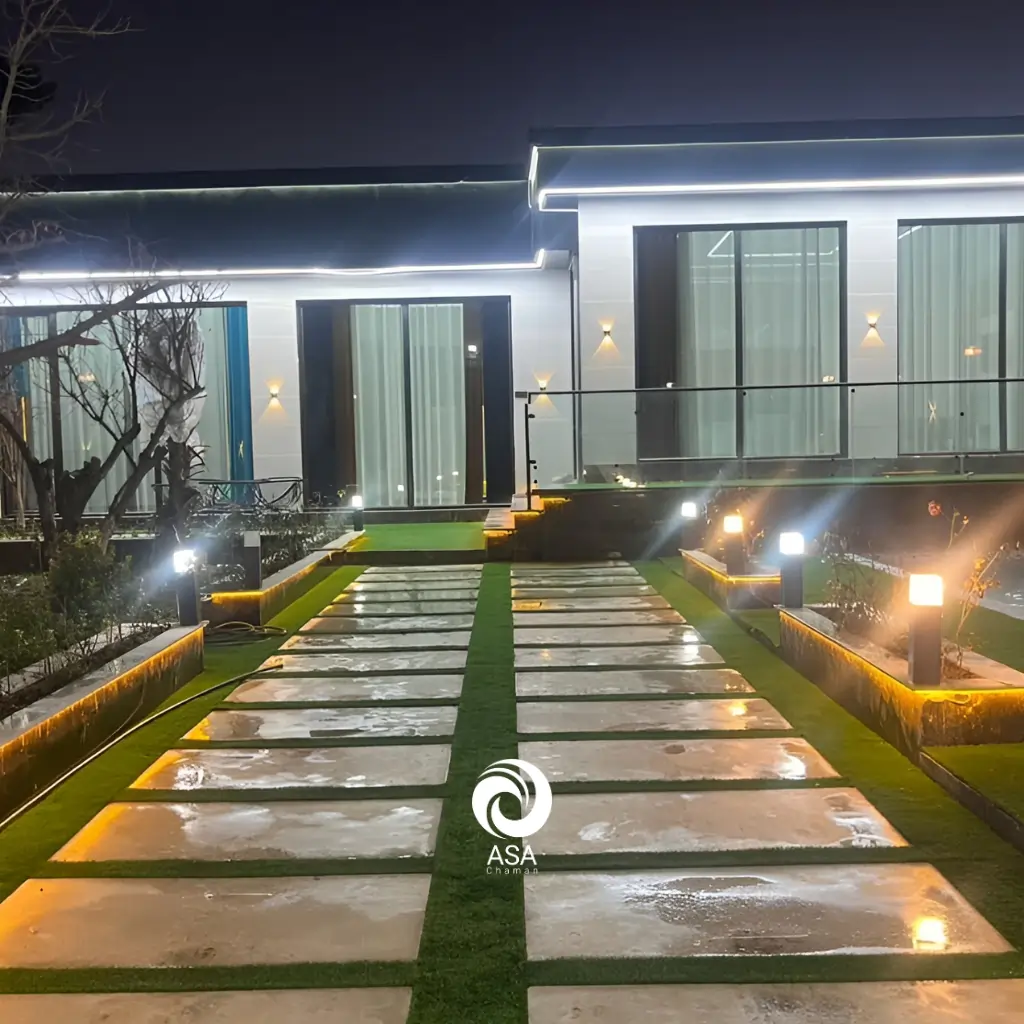 چمن مصنوعی در ویلا کردان