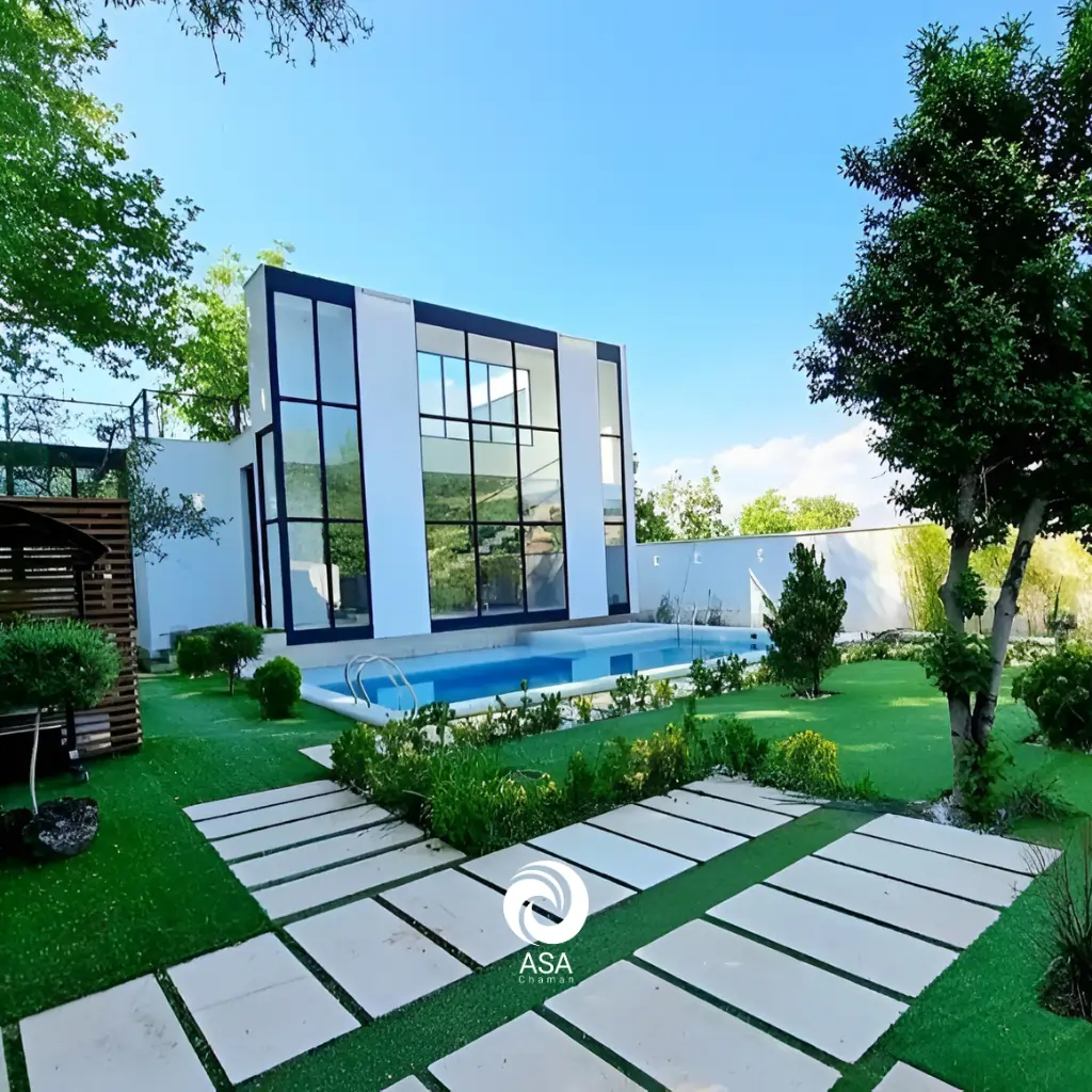 چمن مصنوعی نواری ویلا
