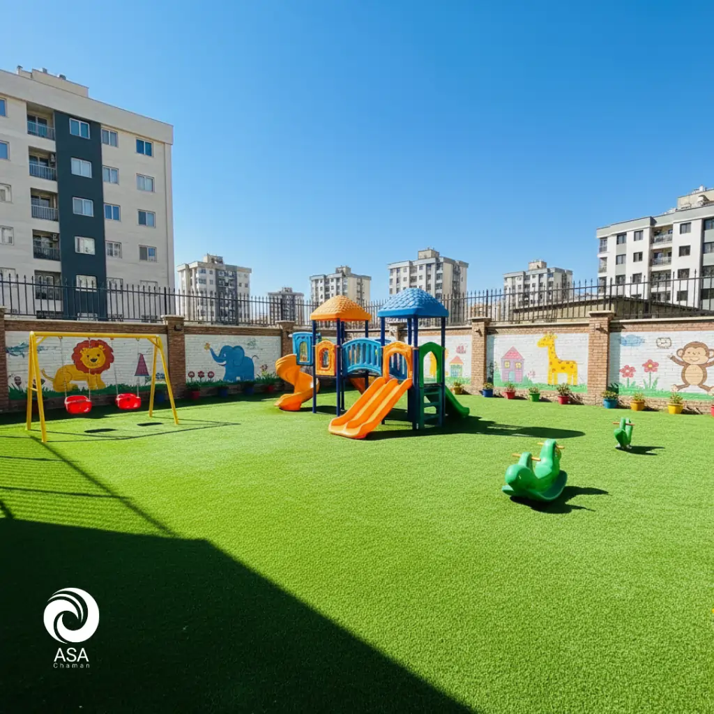 چمن مصنوعی در ویلا کردان