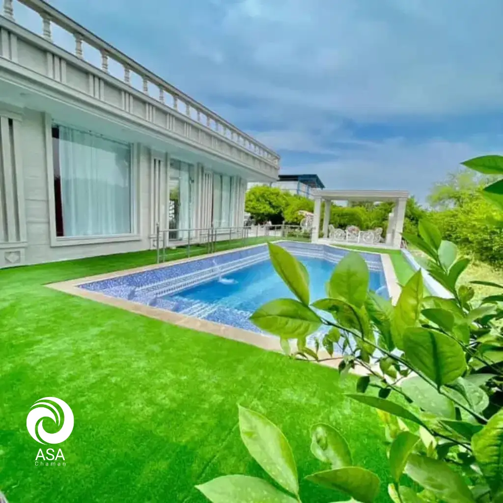 نصب چمن مصنوعی کنار استخر