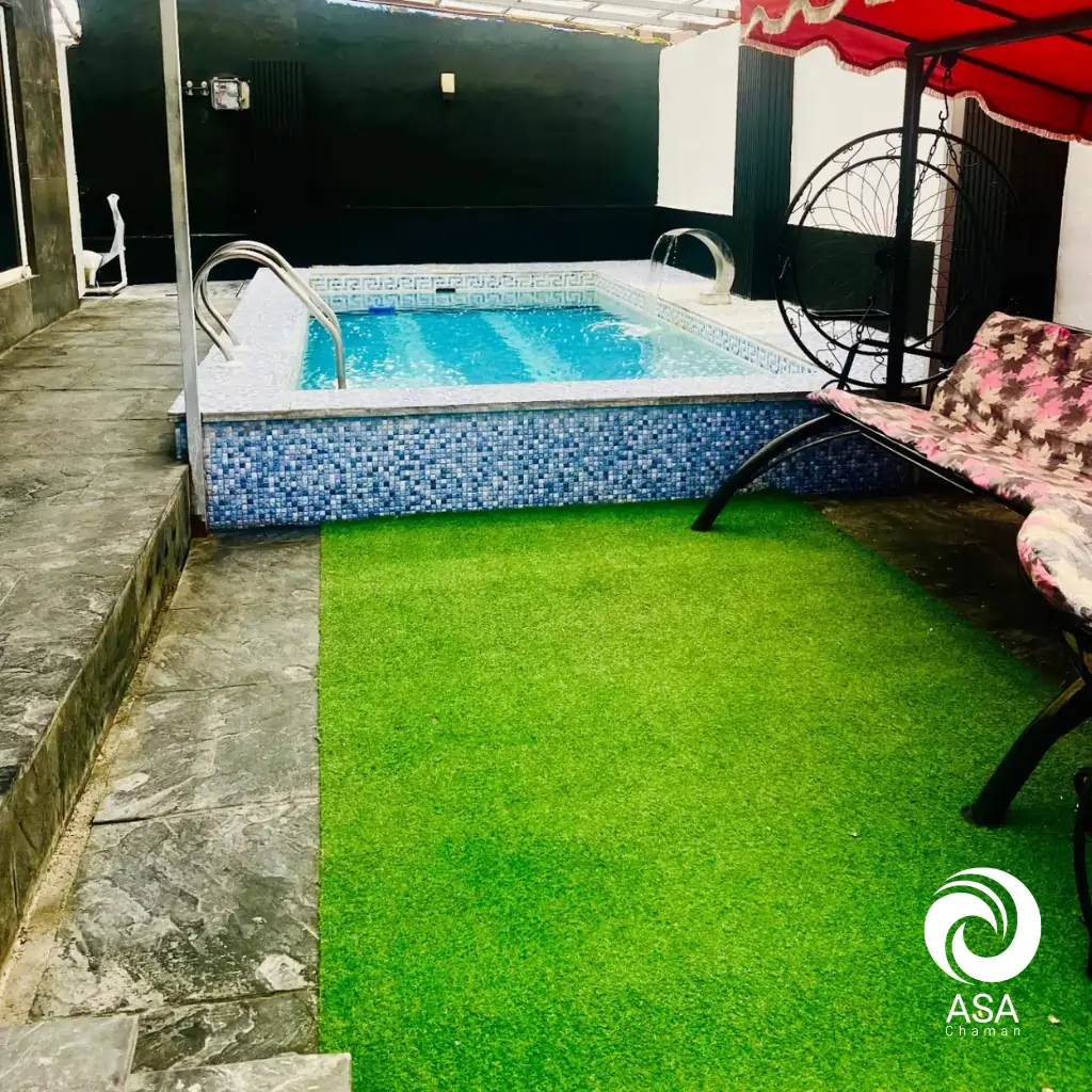 چمن مصنوعی برای استخر ویلا