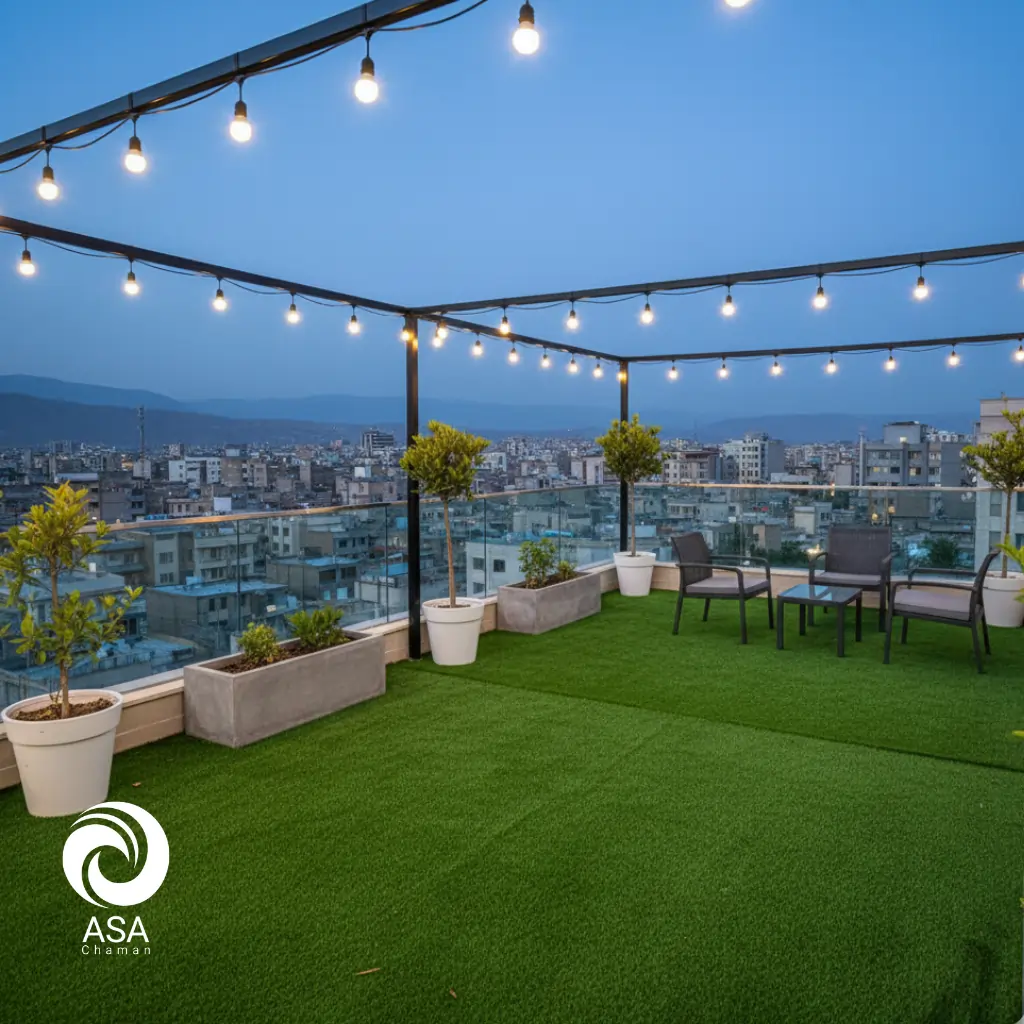 خرید چمن مصنوعی روف گاردن