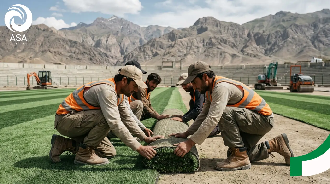 نصب چمن مصنوعی و خرید چمن مصنوعی در افغانستان در ایران
