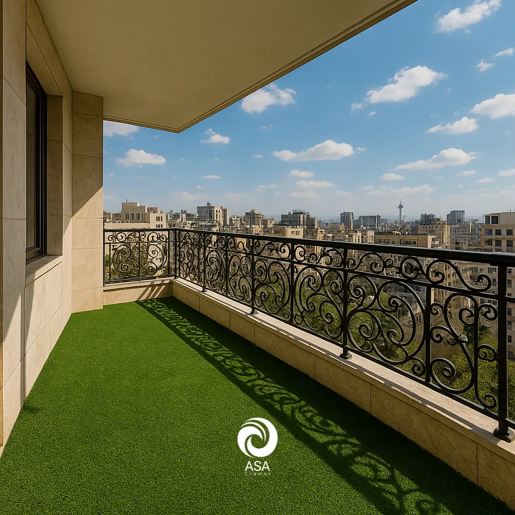 چمن مصنوعی بالکن