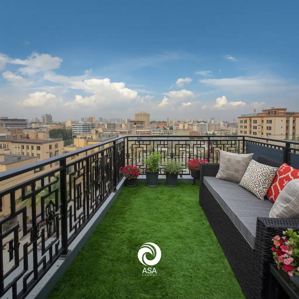 چمن مصنوعی بالکن