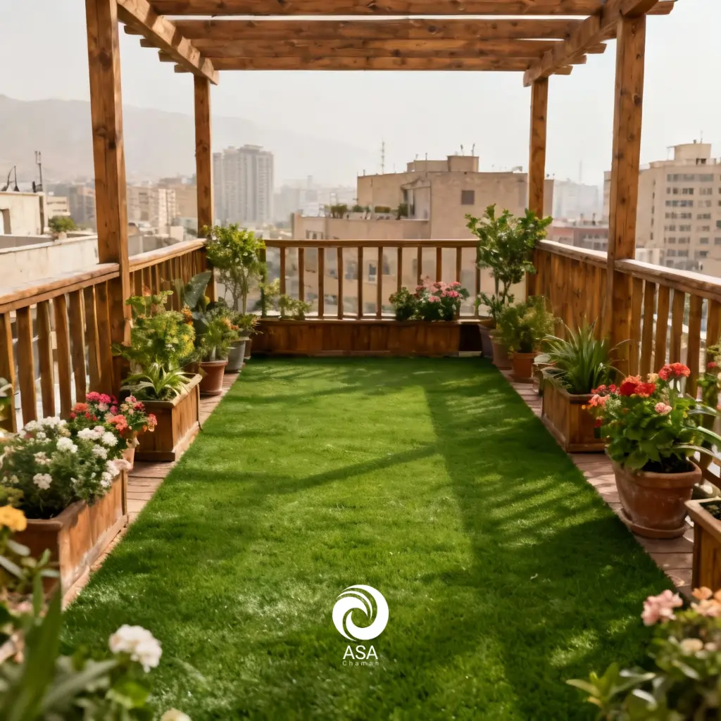 چمن مصنوعی بالکن