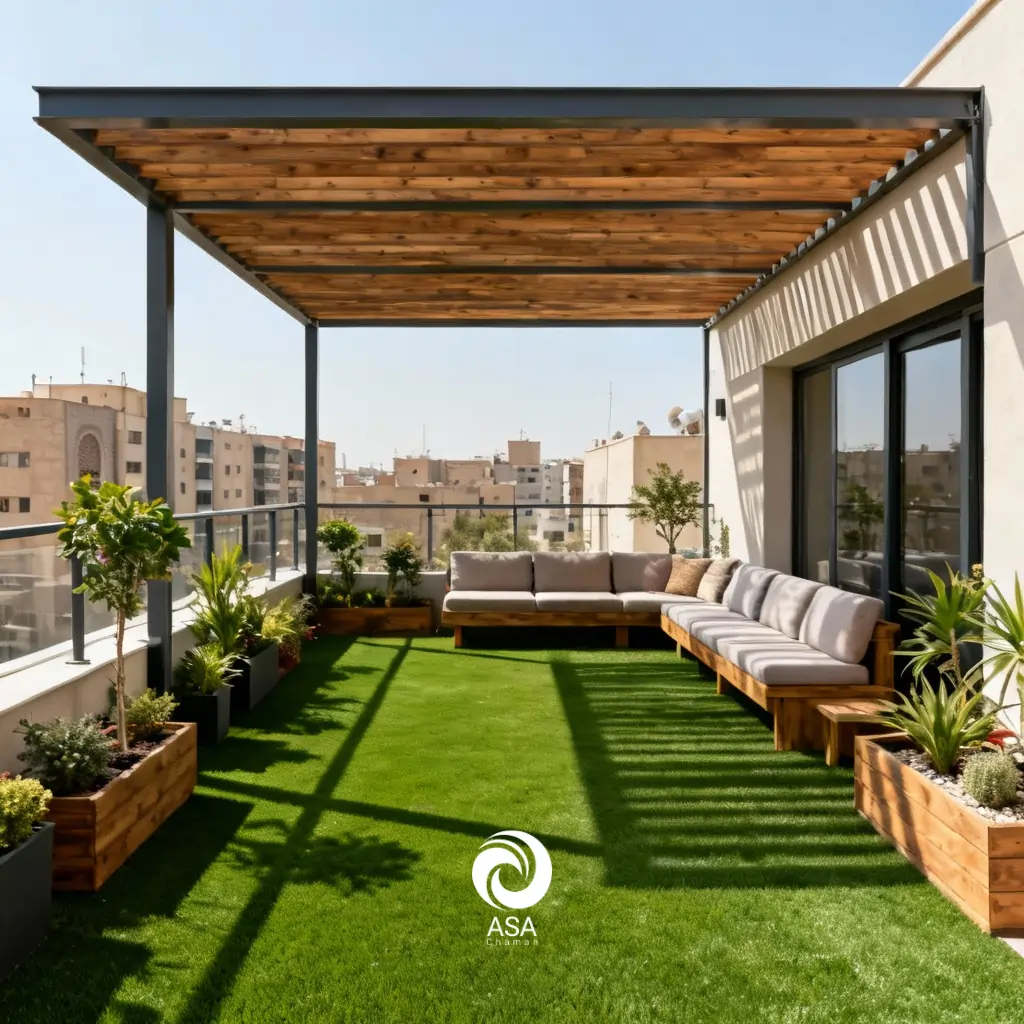 چمن مصنوعی بالکن